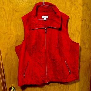 CJ Banks red 2X vest